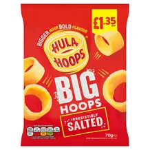 Hula Hoops Irresistibly Salted Big Hoops 70g